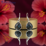 Load image into Gallery viewer, 925 Silver Labradorite Teardrop Earrings for Women | Gift Jewelry