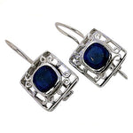 Load image into Gallery viewer, 925 Silver Sapphire Earrings for Women | Gemstone Jewelry