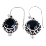 Load image into Gallery viewer, 925 Sterling Silver Black Onyx Earrings for Women | Daily Wear