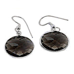 Load image into Gallery viewer, 925 Silver Smoky Quartz Earrings for Women | Gemstone Jewelry