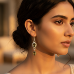 Load image into Gallery viewer, 925 Silver Peridot Drop Earrings for Women | Gemstone Jewelry