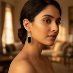 将图像加载到图库查看器中, 925纯银黑玛瑙吊坠耳环 | 女士珠宝礼品