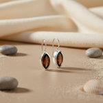 Load image into Gallery viewer, 925 Silver Smoky Quartz Earrings for Women | Gemstone Jewelry