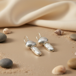 Load image into Gallery viewer, 925 Silver Pearl Drop Earrings for Women | Elegant Jewelry