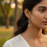 Load image into Gallery viewer, 925 Silver Green Amethyst Drop Earrings | Women's Jewelry Gift