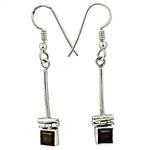将图像加载到图库查看器中, 925 Silver Garnet Drop Earrings for Women | Dangle Earrings