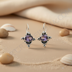 Load image into Gallery viewer, 925 Silver Amethyst Drop Earrings | Women's Jewelry Gift