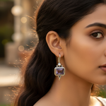 Load image into Gallery viewer, 925 Silver Amethyst Earrings for Women | Gemstone Jewelry