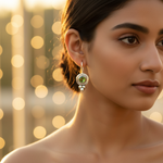 Load image into Gallery viewer, 925 Silver Peridot Earrings for Women | Dangle Drop Earrings