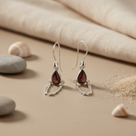 将图像加载到图库查看器中, 925 Silver Teardrop Gemstone Earrings for Women | Gift