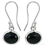 将图像加载到图库查看器中, 925 Sterling Silver Black Onyx Drop Earrings for Women