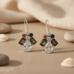 Load image into Gallery viewer, Silver Gemstone Earrings for Women | Statement Jewelry
