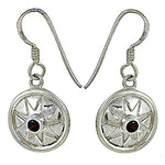 将图像加载到图库查看器中, 925 Silver Garnet Earrings for Women | Dangle Earrings
