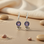 Load image into Gallery viewer, 925 Silver Amethyst Earrings for Women | Gemstone Jewelry