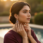 Load image into Gallery viewer, 925 Silver Amethyst Earrings for Women | Gemstone Jewelry