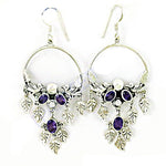 Load image into Gallery viewer, 925 Silver Amethyst Bird Earrings for Women | Dangle Earrings