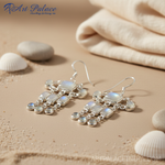 Load image into Gallery viewer, 925 Silver Moonstone Dangle Earrings for Women | Gift