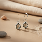 Load image into Gallery viewer, 925 Silver Teardrop Earrings with Gemstone | For Women