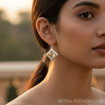 Load image into Gallery viewer, 925 Silver Lemon Quartz Earrings for Women | Dangle Earrings