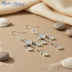 Load image into Gallery viewer, 925 Silver Moonstone Dangle Earrings for Women | Gift Jewelry