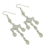 Load image into Gallery viewer, 925 Silver Moonstone Dangle Earrings for Women | Gift Jewelry