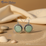 将图像加载到图库查看器中, 925银玉髓水滴耳环,女士款 | 日常佩戴