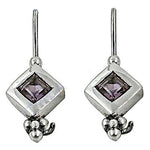 Load image into Gallery viewer, 925 Silver Amethyst Drop Earrings for Women | Gemstone Jewelry