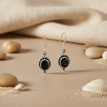 Load image into Gallery viewer, 925 Silver Black Onyx Oval Earrings for Women | Gift Jewelry
