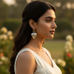 Load image into Gallery viewer, 925 Silver Heart Drop Earrings for Women | Dangle Jewelry