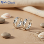 Load image into Gallery viewer, Silver Hoop Earrings for Women | Daily Wear Jewelry