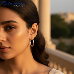 Load image into Gallery viewer, Silver Hoop Earrings for Women | Daily Wear Jewelry