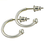 将图像加载到图库查看器中, Silver Hoop Earrings for Women | Daily Wear Jewelry