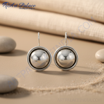 Load image into Gallery viewer, 925 Silver Round Drop Earrings for Women | Dainty Jewelry