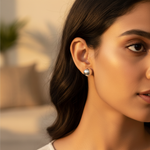将图像加载到图库查看器中, Silver Ball Stud Earrings | Round Silver Earrings for Women