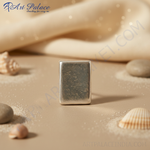 Load image into Gallery viewer, Silver Rectangular Stud Earrings | Everyday Jewelry