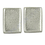 Load image into Gallery viewer, Silver Rectangular Stud Earrings | Everyday Jewelry