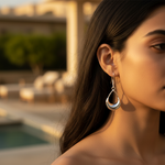 将图像加载到图库查看器中, 925 Silver Teardrop Earrings for Women | Dangle Earrings Gift