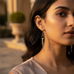 将图像加载到图库查看器中, 女士银色吊坠耳环 | 时尚简约首饰