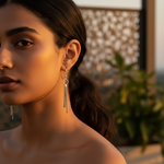 将图像加载到图库查看器中, Silver Dangle Earrings for Women | Chic Minimalist Jewelry
