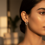 将图像加载到图库查看器中, Silver Hoop Earrings for Women | Knot Design | Daily Wear