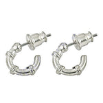 将图像加载到图库查看器中, Silver Hoop Earrings for Women | Knot Design | Daily Wear