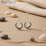 将图像加载到图库查看器中, 925纯银新月形耳环 | 女士垂坠式首饰