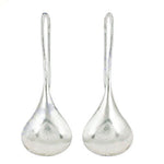 将图像加载到图库查看器中, Silver Teardrop Dangle Earrings | Minimalist Silver Earrings for Women