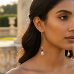 Load image into Gallery viewer, 925 Silver Cat Drop Earrings with Pink Gemstones | Gift for Women