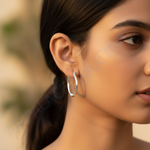 Load image into Gallery viewer, 925 Silver Hoop Earrings for Women | Daily Wear Jewelry