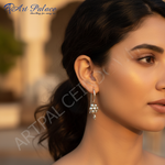 Load image into Gallery viewer, 925 Silver Flower Drop Earrings for Women | Dainty Jewelry