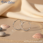Load image into Gallery viewer, 925 Silver Hoop Earrings for Women | Classic Daily Wear Jewelry
