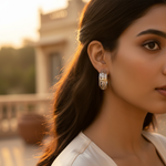 Load image into Gallery viewer, Pendientes de aro con filigrana de plata 925 para mujer | Regalo para uso diario