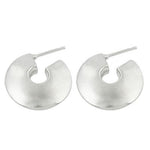Load image into Gallery viewer, 925 Silver Half Hoop Earrings for Women | Minimalist Jewelry