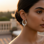 将图像加载到图库查看器中, 925 Silver Hoop Earrings for Women | Daily Wear Jewelry